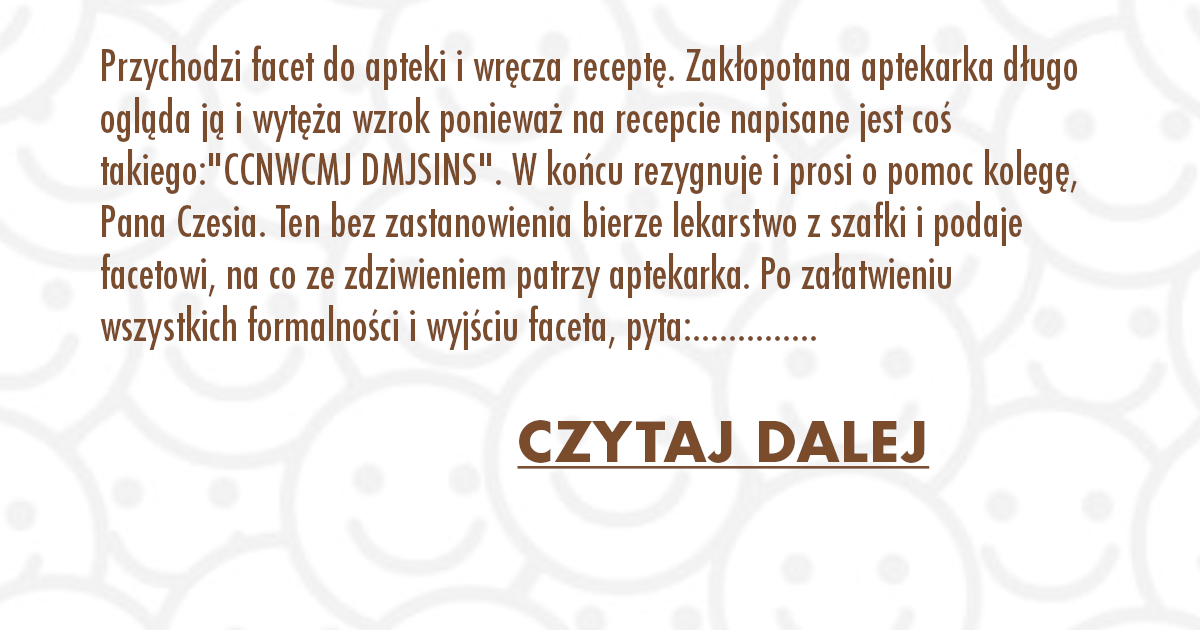 Kawał: Przychodzi facet do apteki… – Alebeka.NET – Najlepsze newsy w sieci!